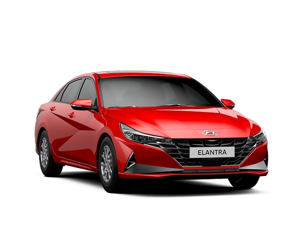 Hyundai Elantra Новая Fiery Red